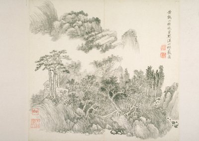 Album After Old Masters And Poems (album (10 listů), tuš na papíře) od Hui Wang