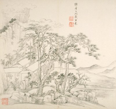 Album After Old Masters And Poems (album (10 listů), tuš na papíře) od Hui Wang