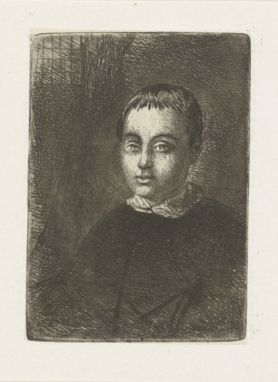 Portrét chlapce od Huib van Hove Bz