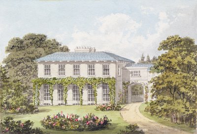 Návrh pro jižní přední část domu na Clapham Common pro Williama Holmea od Humphry Repton