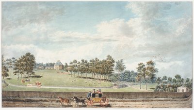 The Harwich Coach (wc na tkaném papíře) od Humphry Repton