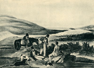„Střelba tetřeva jižanem“, 1841, 1946. od Hunt