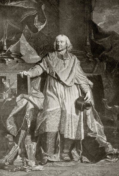 Jacques Benigne Bossuet, vyrytý Pierrem Imbertem Drevetem, z 