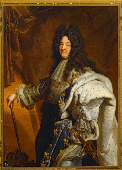 Ludvík XIV., francouzský král (malba na plátně) od Hyacinthe Francois Rigaud