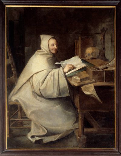 Celovečerní portrét Armanda Jeana Le Bouthillier de Rance, opata z La Trappe (1626 - 1700). Obraz Hyacinthe Rigaud (1659-1743) od Hyacinthe Francois Rigaud