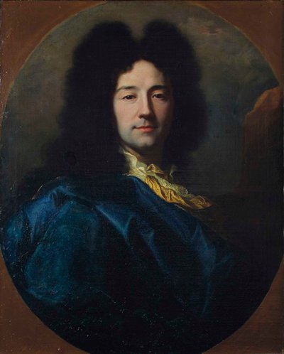 Autoportrét Autoportrét, řekl modrému kabátu, 1696. od Hyacinthe François Honoré Rigaud