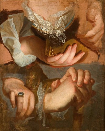 Studie rukou, cca 1715-1723. od Hyacinthe François Honoré Rigaud