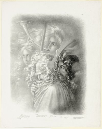 Galvina, ze sbírky studijních hlav od Hyacinthe Louis Aubry Lecomte