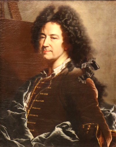 Autoportrét. od Hyacinthe Rigaud