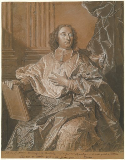 Monsignor Charles de Saint-Albin, arcibiskup cambraiský od Hyacinthe Rigaud