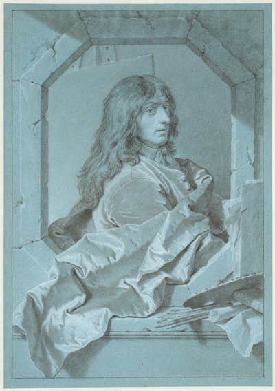 Portrét malíře Sébastiena Bourdona od Hyacinthe Rigaud