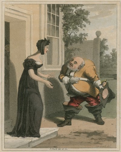 Ilustrace z Hudibras od Samuela Butlera od I Clark