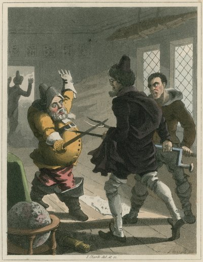 Ilustrace z Hudibras od Samuela Butlera od I Clark