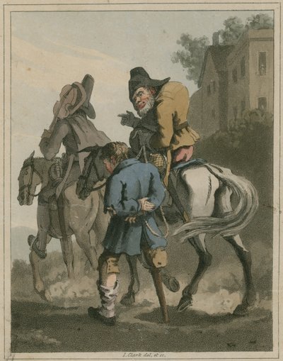 Ilustrace z Hudibras od Samuela Butlera od I Clark