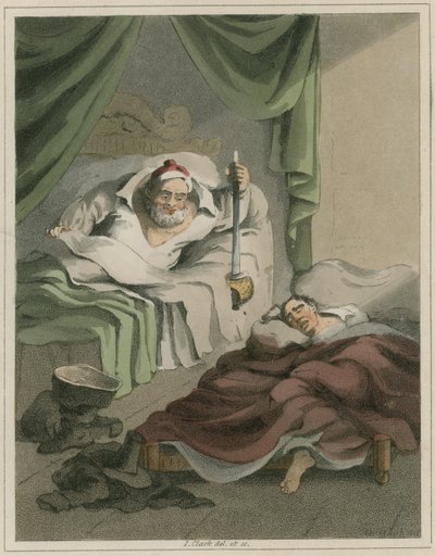 Ilustrace z Hudibras od Samuela Butlera od I Clark