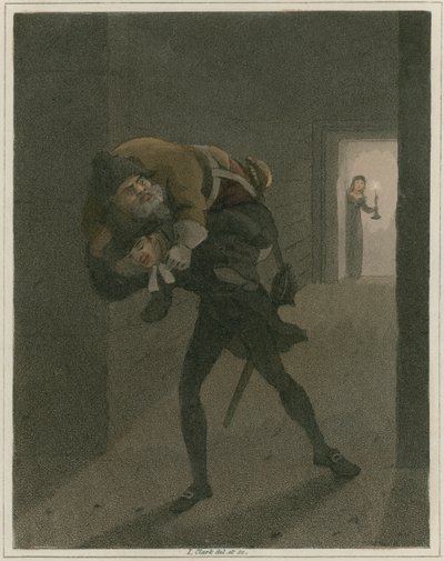 Ilustrace z Hudibras od Samuela Butlera od I Clark