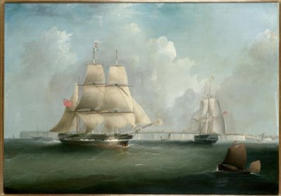 Bark Indemnity’ vor North Foreland, Kent / Gemälde v. Tudgay od I. Tudgay
