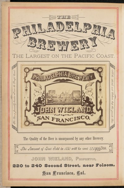 [Pivovar Philadelphia, San Francisco] od I. W. Taber