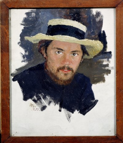 Autoportrét (Autoportrét). Obraz Jakova Jakovleviče Kaliničenka (1869-1938), olej na plátně od Iakov Kalinichenko