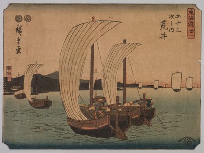 Plachetnice, 1839-1864. od Ichiryusai Hiroshige II