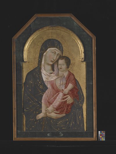 Madonna a dítě (tempera a zlato na dřevě) od Icilio Federico (attr. to) Joni