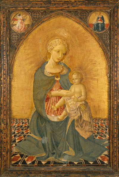Madonna of Humility, cca 1900 (tempera na panelu) od Icilio Federico (attr. to) Joni