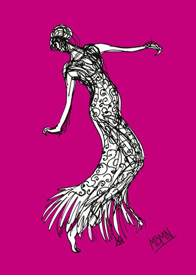 Půvabný magenta tanec od Ida Publishing