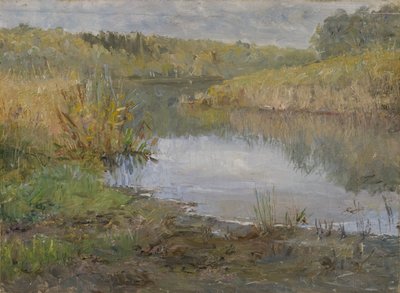 Řeka ve Francii (olej na plátně připevněné na kartonu) od Ida von Schulzenheim