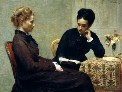 Čtení od Ignace Henri Jean Fantin Latour