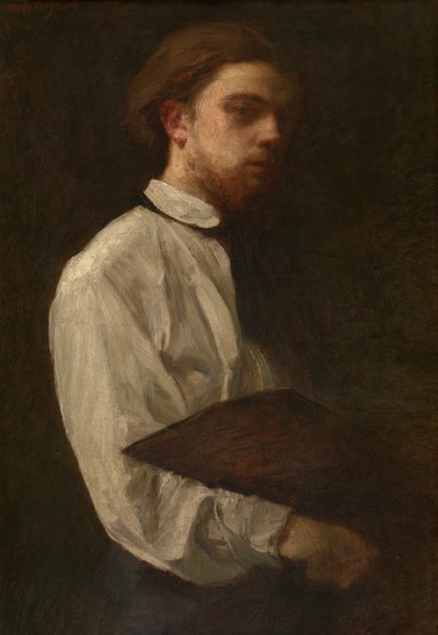 Autoportrét (olej na plátně) od Ignace Henri Jean Fantin Latour
