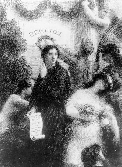 Berlioz aneb Narozeniny, 1876 od Ignace Henri Jean Fantin Latour