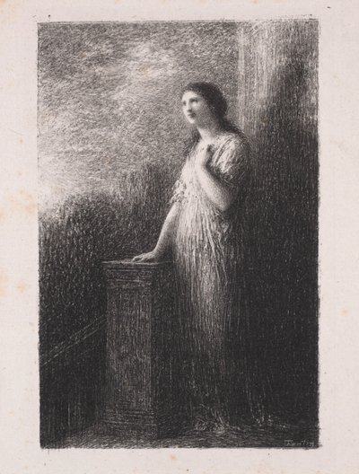 Důvěra noci. od Ignace Henri Jean Fantin Latour