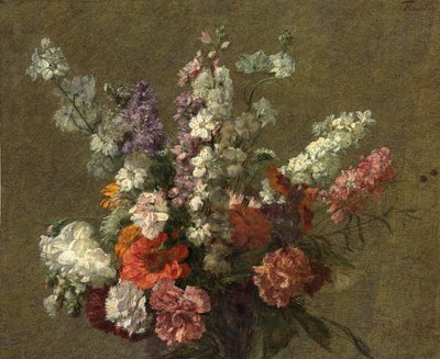 Delphiniums; Larkspur, 1899 od Ignace Henri Jean Fantin-Latour