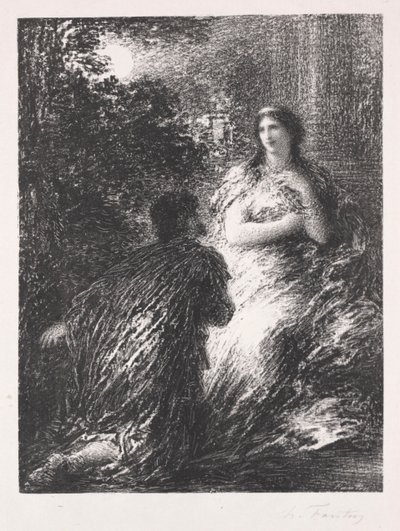 Duo z Les Troyens, 1894-1895. od Ignace Henri Jean Fantin-Latour