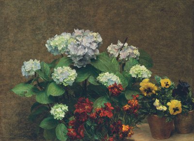 Květiny od Ignace Henri Jean Fantin Latour