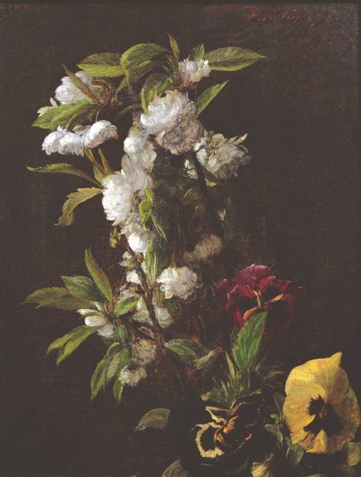 Květiny, 1876 od Ignace Henri Jean Fantin Latour