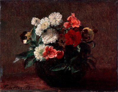 Květiny v kameninové váze, 1883. od Ignace Henri Jean Fantin-Latour