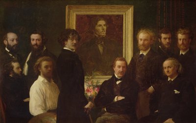 Pocta Delacroixovi od Ignace Henri Jean Fantin Latour