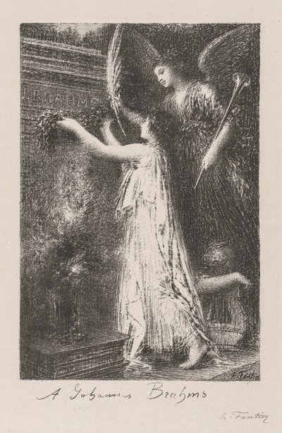 Johannesi Brahmsovi, 1900. od Ignace Henri Jean Fantin Latour