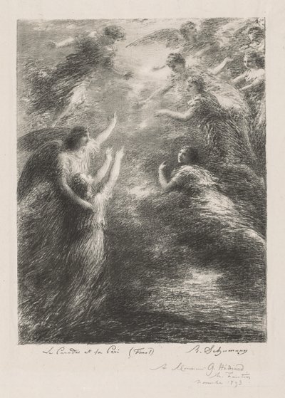Ráj a Peri, 1893. od Ignace Henri Jean Fantin Latour