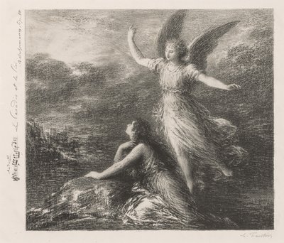 Le Paradis et la Péri. od Ignace Henri Jean Fantin Latour