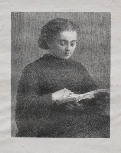 Čtení: Portrét sestry umělců, 1897. od Ignace Henri Jean Fantin Latour