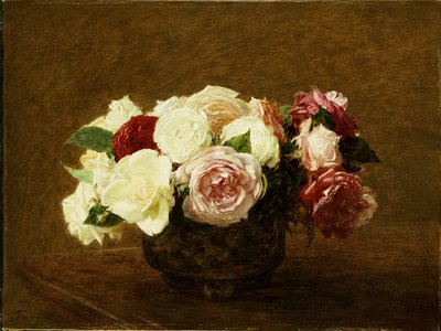 Růže, 1894 od Ignace Henri Jean Fantin-Latour