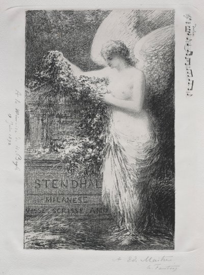 Ve Stendhalu, 1892. od Ignace Henri Jean Fantin Latour