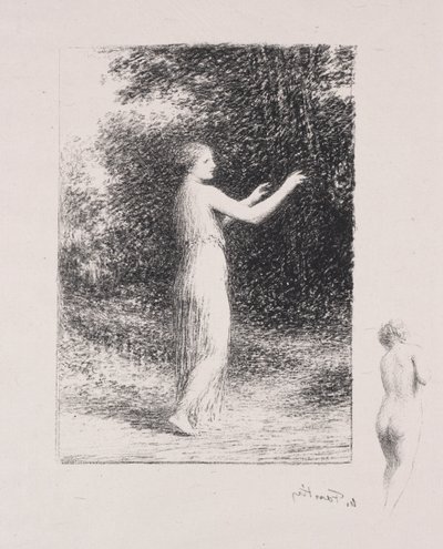 Žebrák. od Ignace Henri Jean Fantin Latour