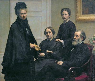 Rodina Dubourgů, 1878 od Ignace Henri Jean Fantin Latour