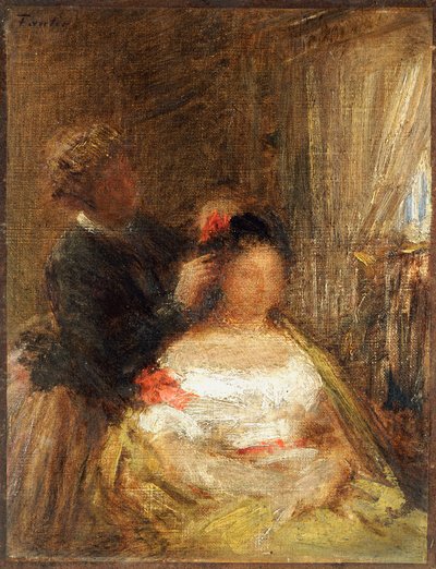 Kadeřník od Ignace Henri Jean Fantin Latour