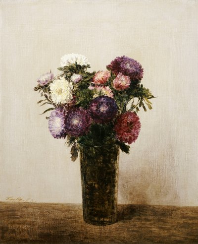 Váza s květinami, 1872 od Ignace Henri Jean Fantin Latour