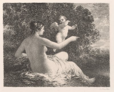 Venuše a Amor, 1896. od Ignace Henri Jean Fantin Latour