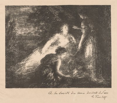 Čarodějnictví, 1899. od Ignace Henri Jean Fantin Latour